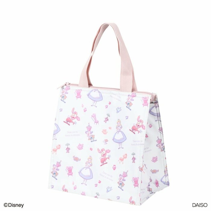 ダイソー公式 マチ広ランチバッグ(ふしぎの国のアリス)B