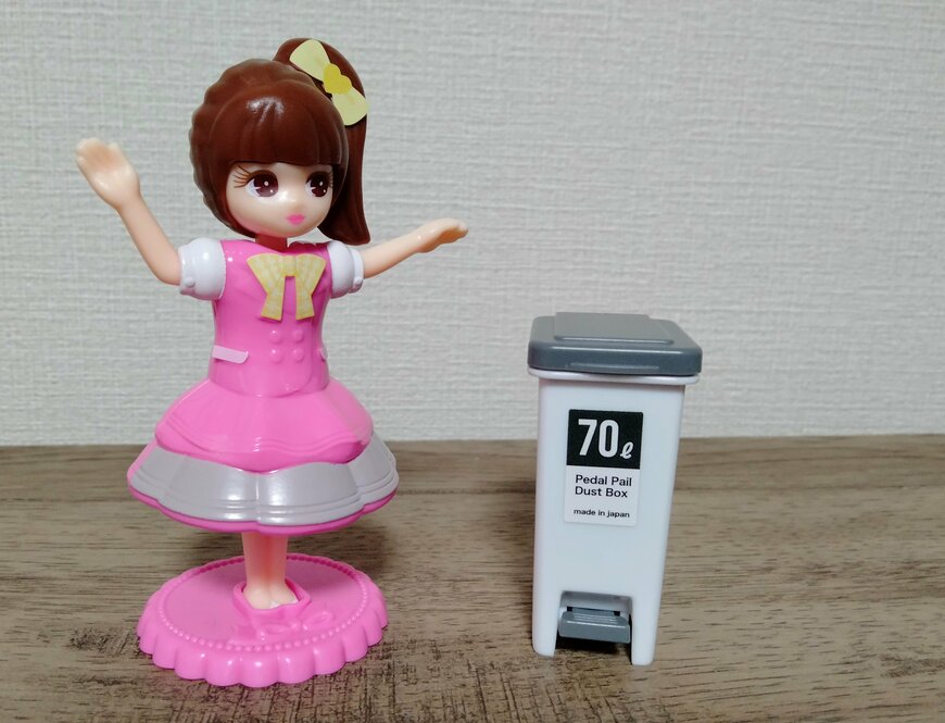 筆者撮影（セリア、ミニチュア ペダルペール）