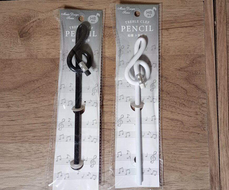 出所：筆者撮影（セリア、鉛筆 ト音記号 MA-1277）
