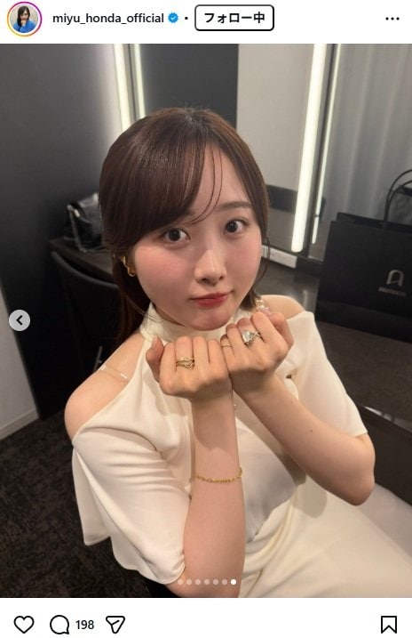 出所：本田望結のInstagram（＠miyu_honda_official） 参照日：2026年6月15日