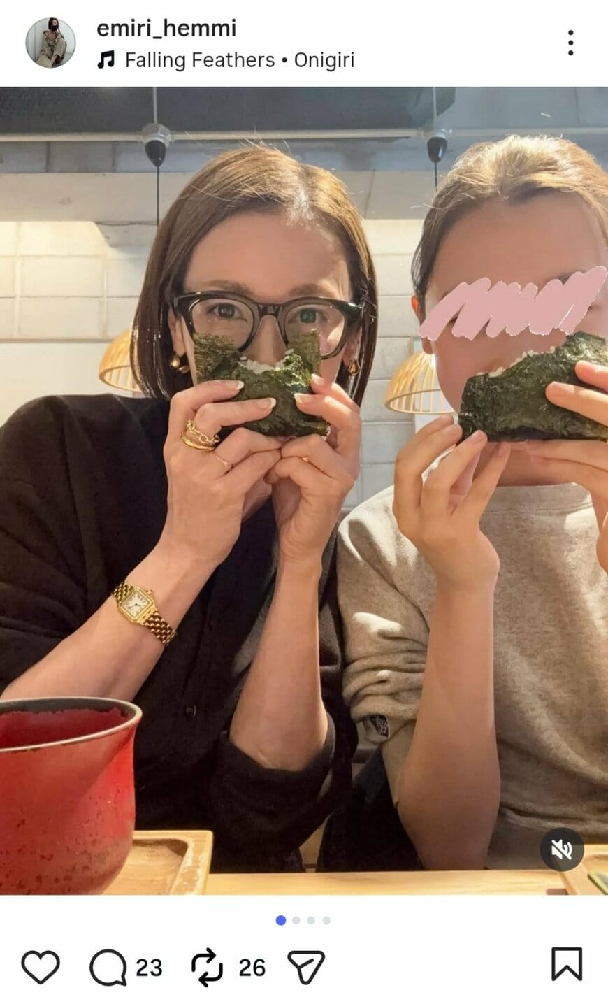出所：辺見えみりのInstagram（＠emiri_hemmi）参照日：2026年1月30日