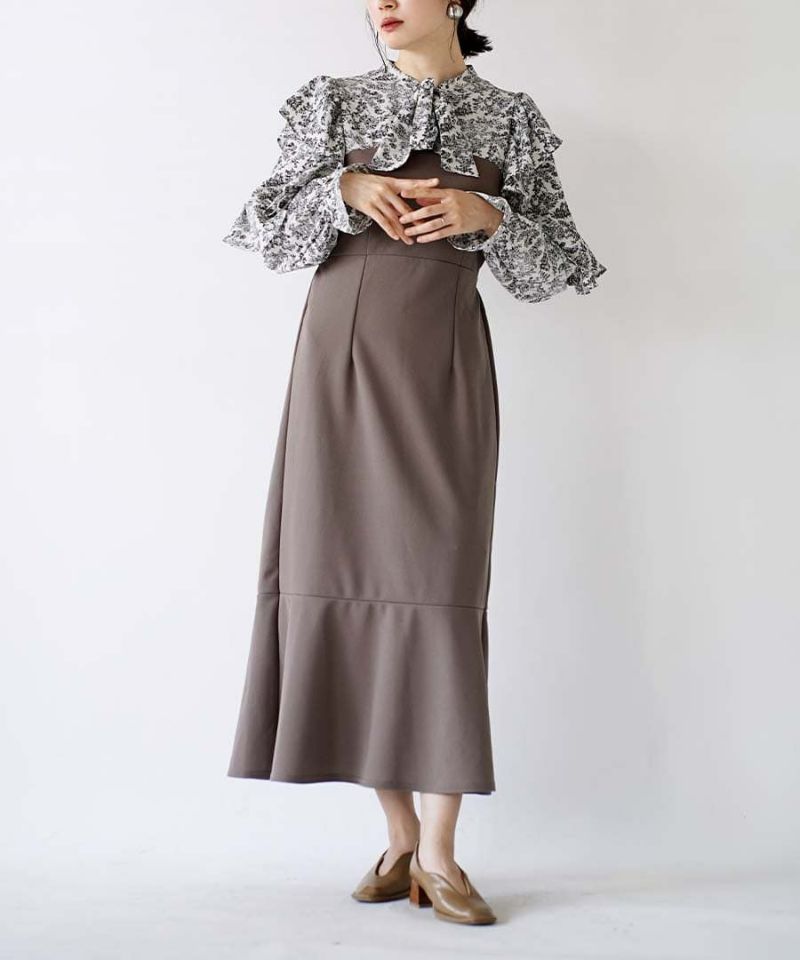 ブラウス ドッキングワンピース