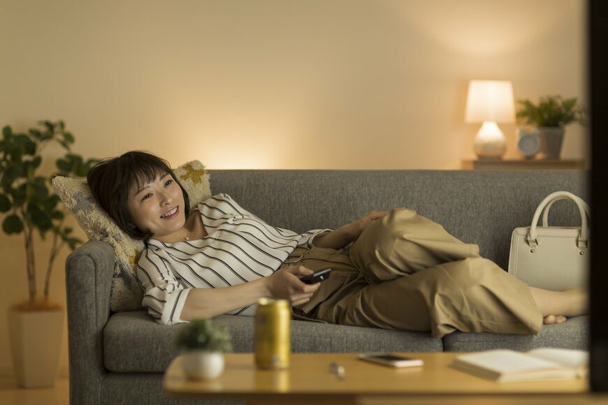 照明のある部屋