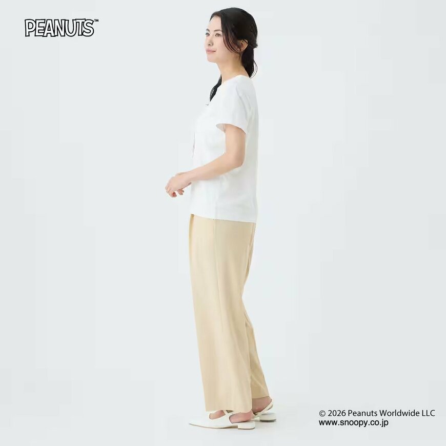 ニトリ公式通販ニトリネット PEANUTSコンパクトTシャツ(65154)(着用・横)