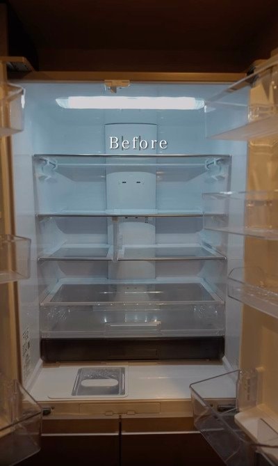 「美しすぎる！！」100均やニトリのアイテムで〈冷蔵庫〉をスッキリ整える！奥行きを無駄なく使う見やすい収納が爆誕！