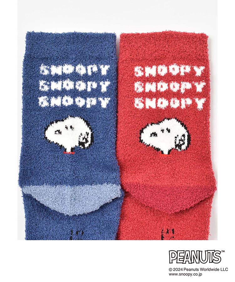 出所：ブルーブルーエ公式　スヌーピーロゴルームソックス
