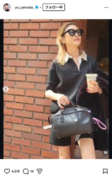 出所：山田優のInstagram （＠yu_yamada_）　参照日：2026年3月16日