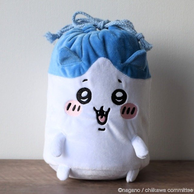 ニトリ　ちいかわ　巾着付きブランケット　フワフワ　ハチワレ