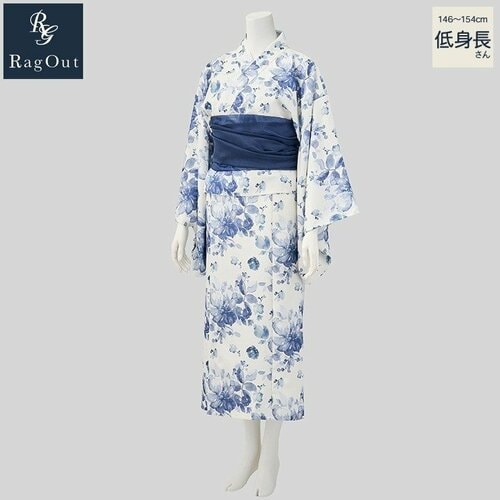 小柄さんにおすすめ「RagOut 低身長 花柄浴衣ワンピース」(6380円)