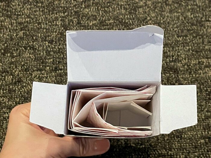 サイズごとに、重ねて収納されています