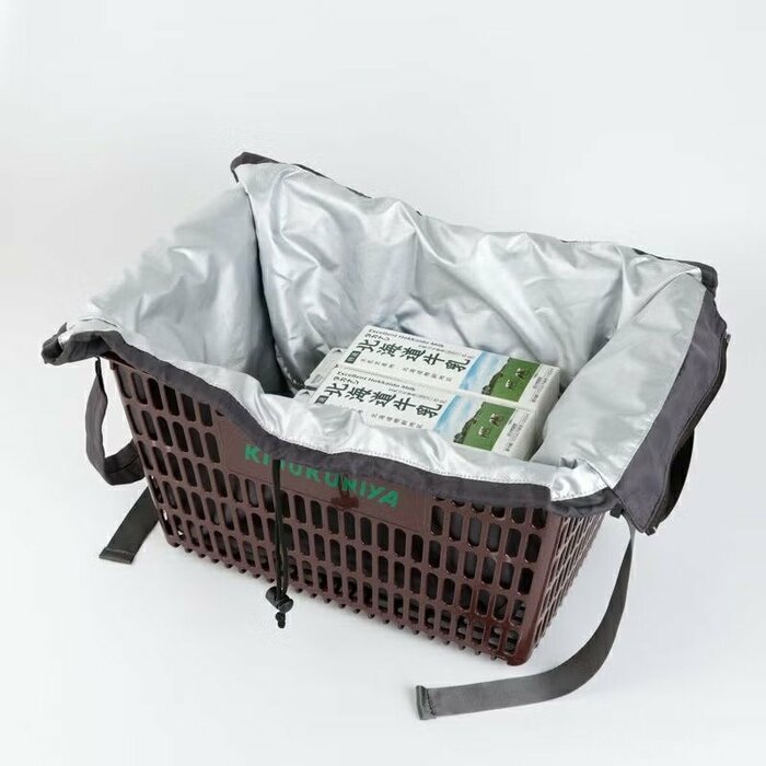 精算時にレジかごにセットするだけで買ったものを詰め替える手間を省けます