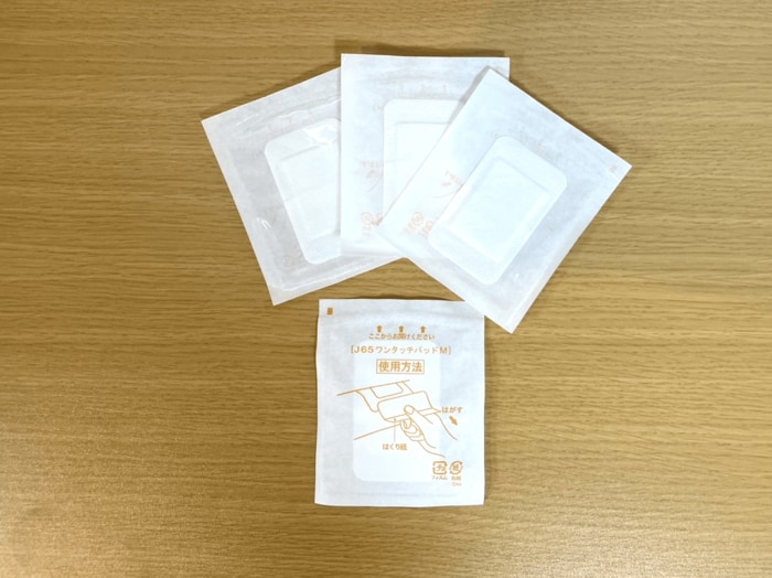 ワンタッチパッドMサイズは4枚入です