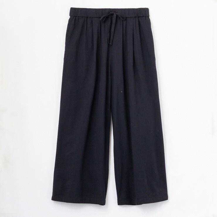 出所：しまむら公式　レディース　タックワイドパンツ（SEASON REASON）