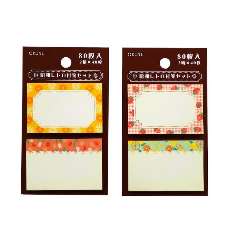 出所：公式 Can★Doネットショップ　付箋セット　昭和レトロ　80P