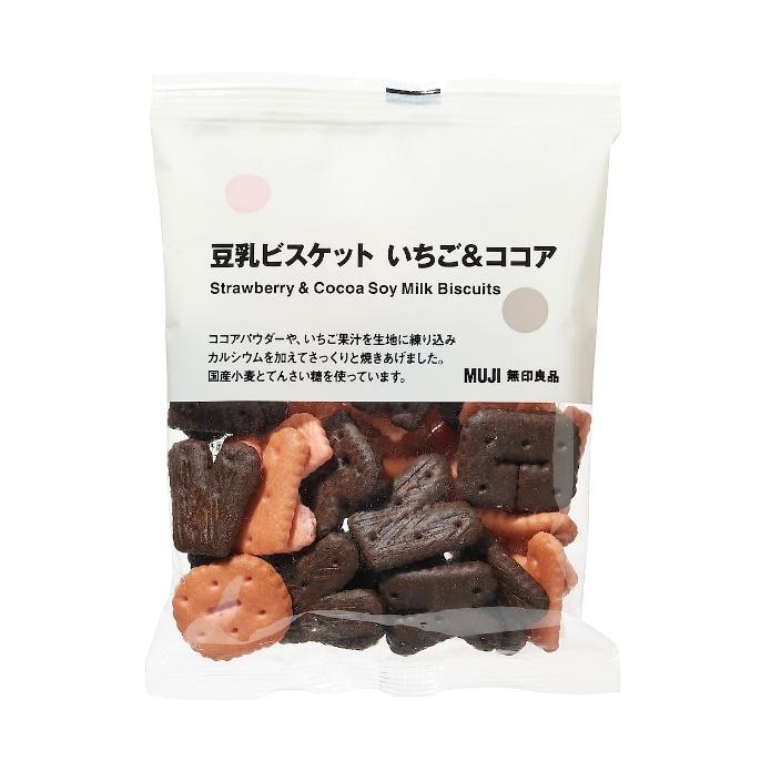 出所：無印良品ネットストア 豆乳ビスケット　いちご＆ココア