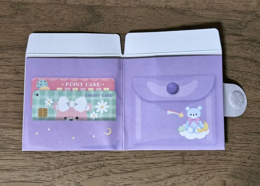 筆者撮影（キャンドゥ、ポチ袋 3枚 おさいふ型）