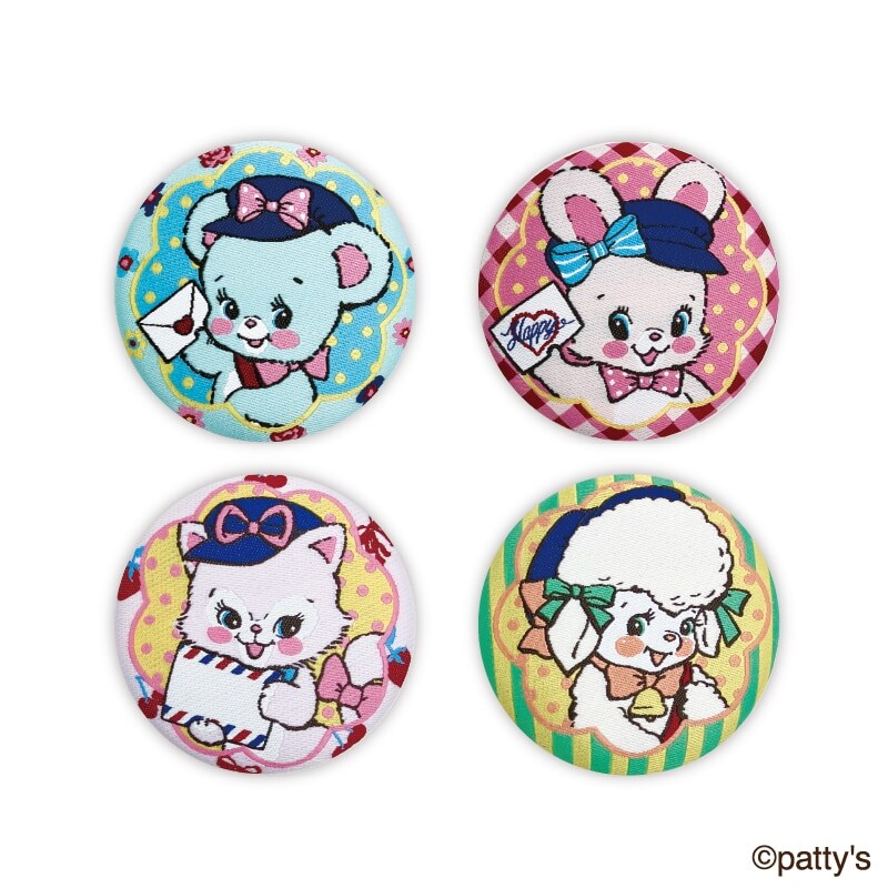 郵便局「スイマーコラボ」ジャガード織缶バッジ