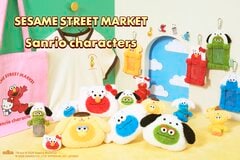 エルモがキティちゃんに大変身!?「セサミストリート×サンリオ」激かわコラボ！ポップなトートやパスケースが7月2日に発売決定！