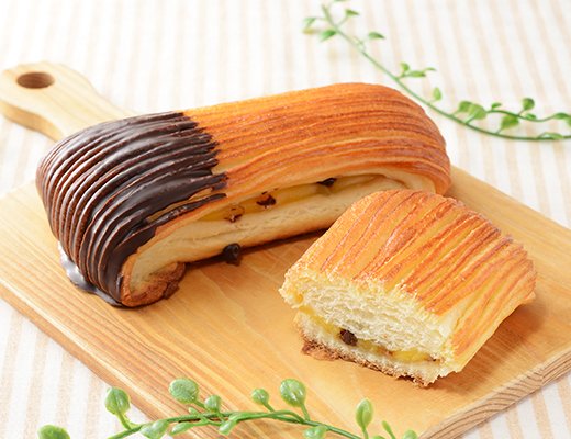 ローソンの新商品：バター香るパンスイス　チョコ＆カスタード