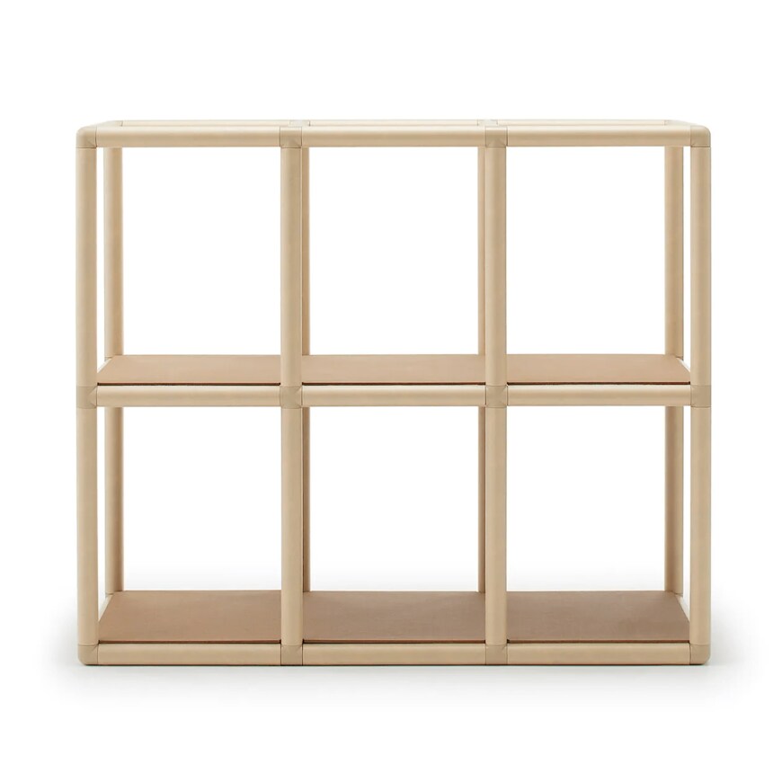 出所：無印良品 紙管ラック　2段×3列