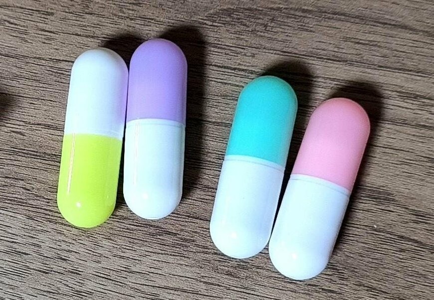 筆者撮影（キャンドゥ、カプセルタイプマーカー 4P）