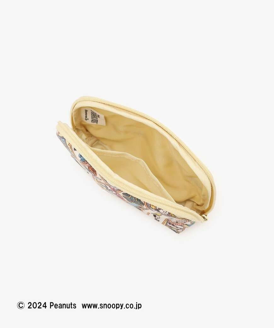 ティッシュポーチ　リバティプリント　PEANUTS