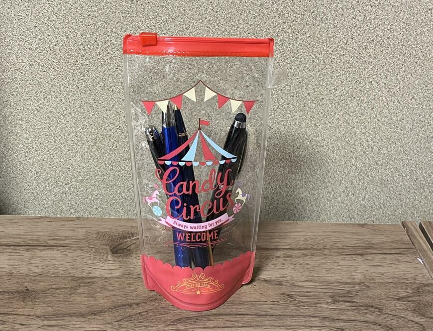 ダイソー、スタンドペンケース（ＢＮＤ、サーカス）商品画像