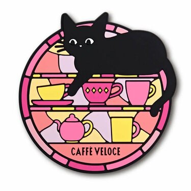 猫ちゃんがステンドグラスみたいで可愛い！ オリジナル「黒猫