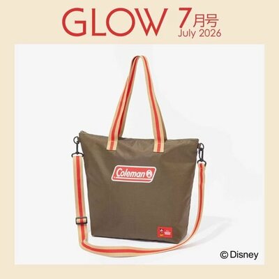 GLOW7月号「ディズニーデザイン コールマンの2WAYはっ水トート」