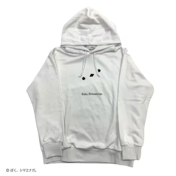 胸元に抽象的なシマエナガの顔がデザインされた、シンプルながらもインパクトのあるデザイン