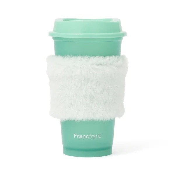 もこもことした手触りの良いファーのスリーブ