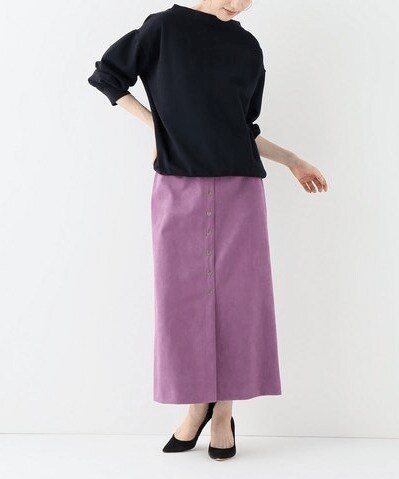 FRAMeWORK - スウェードフロントボタンスカート ¥27,000（税込）