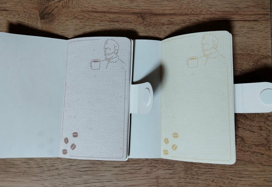 筆者撮影（セリア、ブック型メモ ゴッホ 60枚）