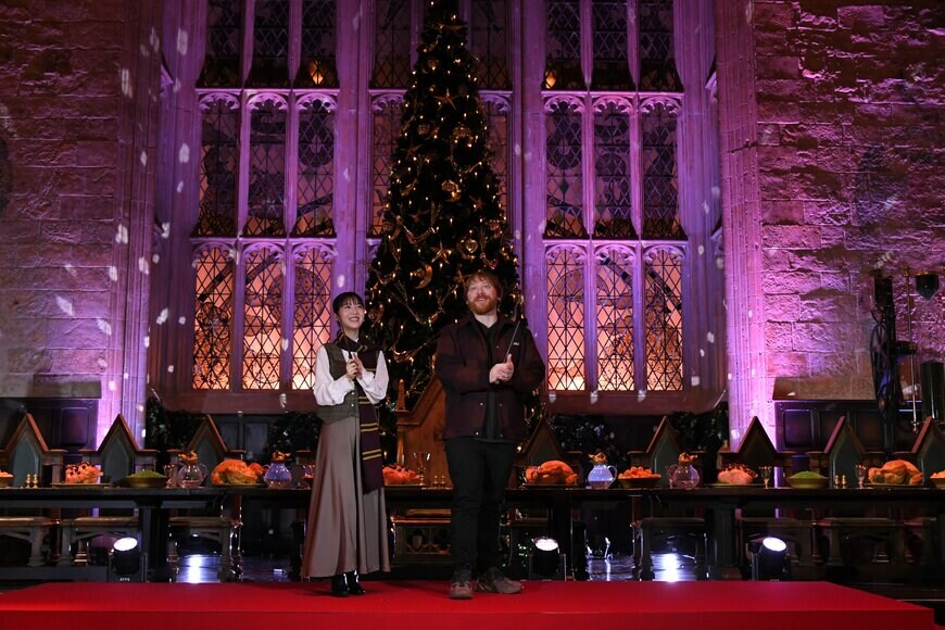 出所：ワーナー ブラザース スタジオ ジャパン合同会社「ワーナー ブラザース スタジオツアー東京 - メイキング・オブ・ハリー・ポッター、ホグワーツ・イン・ザ・スノー 日本初上陸記念「大広間ライトアップセレモニー」を実施」