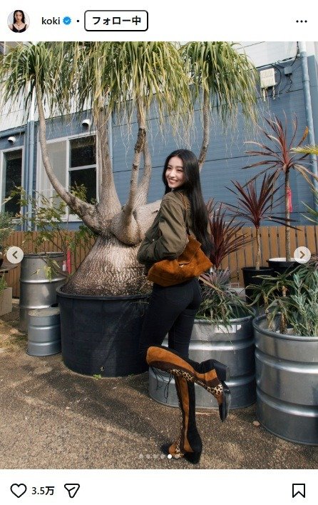 出所：Kōki, のInstagram（＠koki）　参照日：2026年2月16日