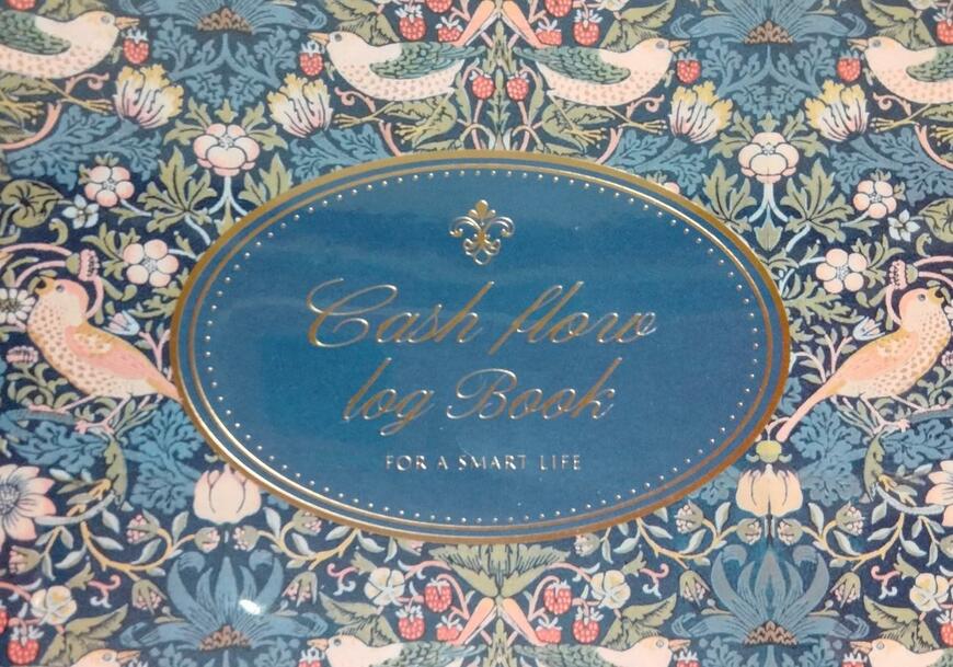 筆者撮影（セリア、B6 かんたん家計簿 ウィリアム・モリス）