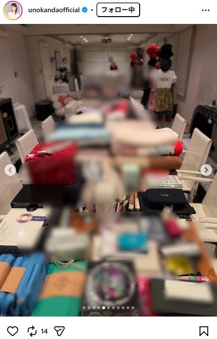 出所：神田うののInstagram（@unokandaofficial）　参照日：2026年1月30日