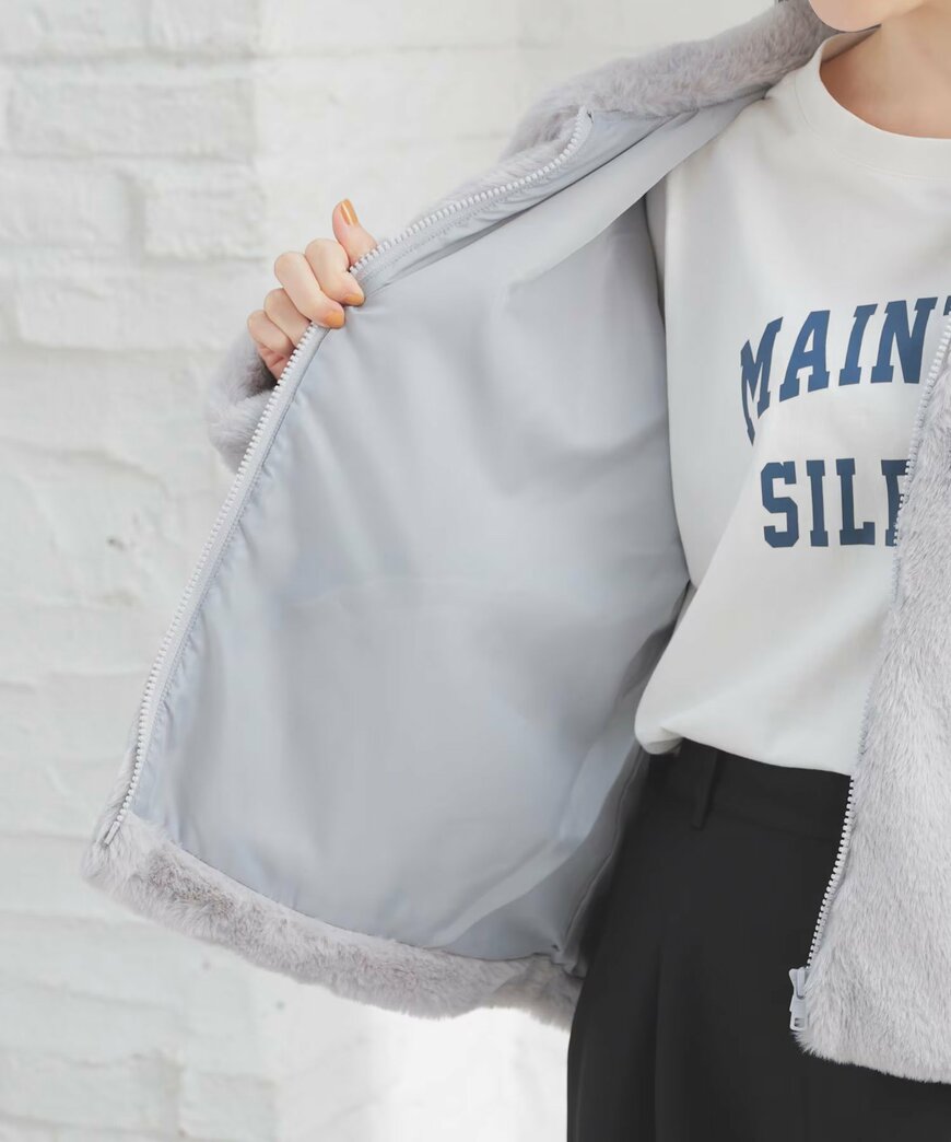 衿付ファーブルゾン