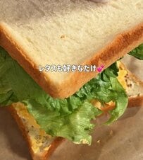 断面の破壊力が半端じゃない…パートナーに作る「わんぱくたまごサンド弁当」　かわいすぎるビジュが良すぎる