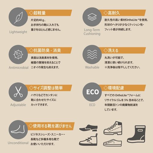 抗菌防臭・消臭機能のほかにもさまざまなうれしい機能が