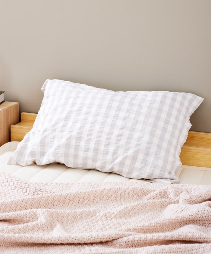 同時発売のギンガムチェック柄布団掛けカバーシングルと合わせて使用してもかわいい