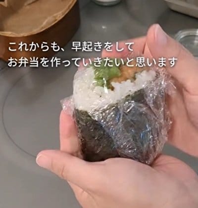母が息子のために作る【おかずおにぎり弁当】　ご飯から「はみだした具」が最高すぎる…