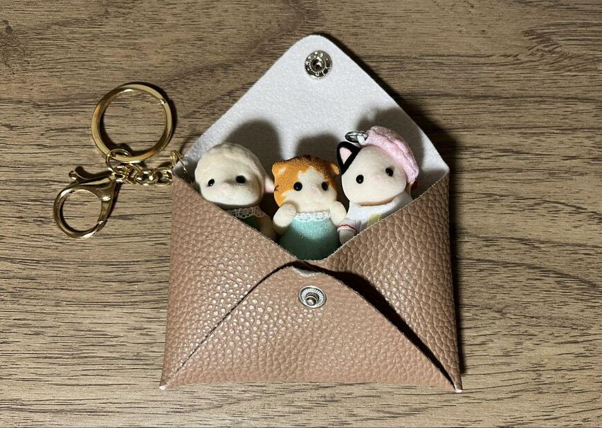 筆者撮影（セリア、キーホルダー付きポーチ）