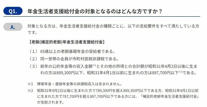 出所：厚生労働省「「年金生活者支援給付金制度」について」