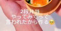 【愛情たっぷり】夫のリクエストに応えた”二段弁当”、ボリューム満点のおかずに「とっても素敵」の声