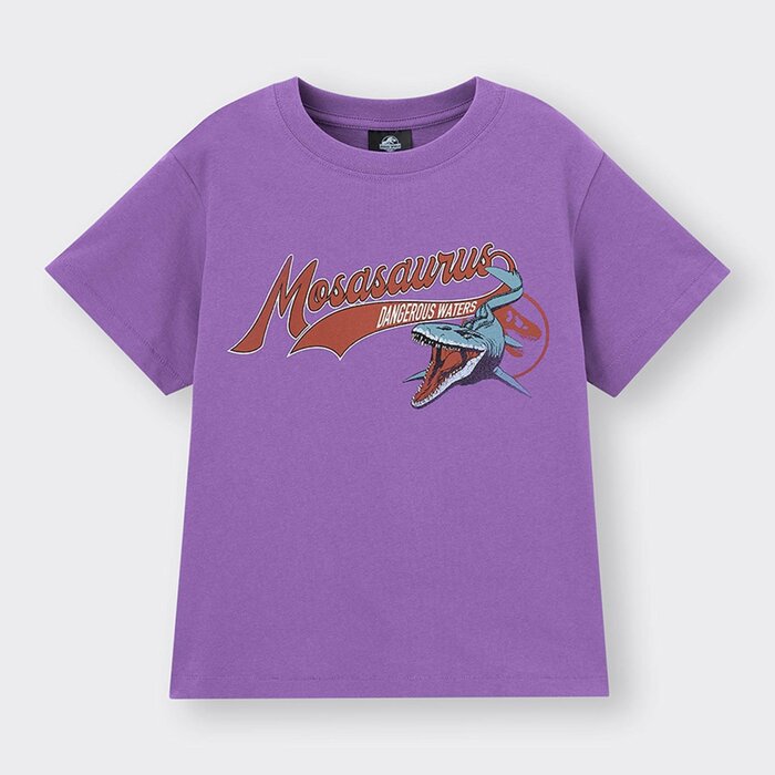 GU公式　KIDS（男女兼用）グラフィックT（半袖）JURASSIC WORLD 2