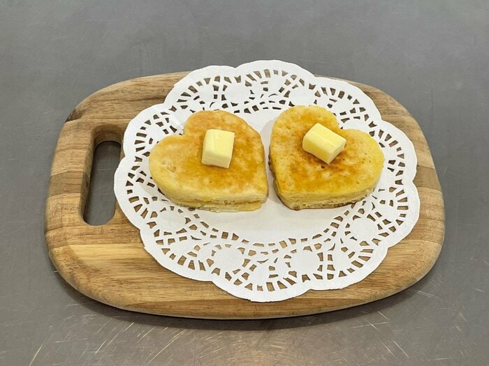 いつものパンケーキが、簡単に可愛らしくアレンジ！