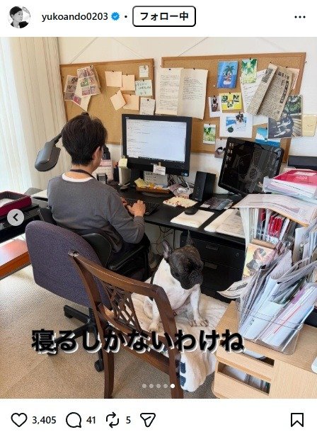 出所：安藤優子のInstagram（＠yukoando0203） 参照日：2026年2月9日