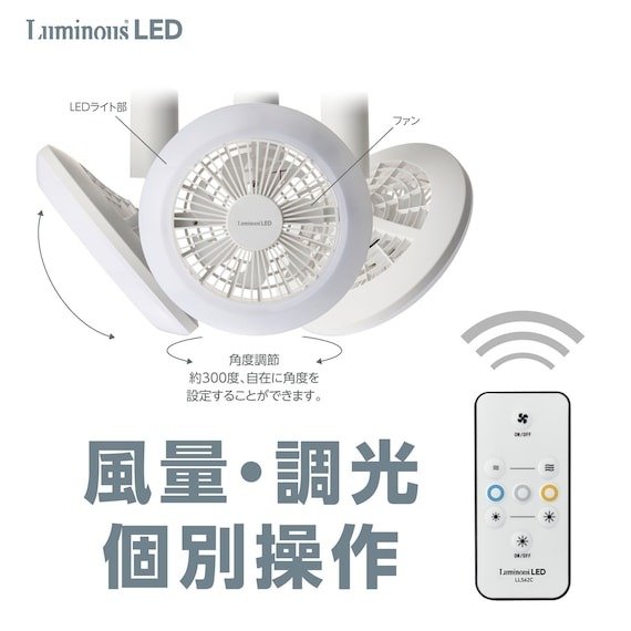 出所：ニトリ公式　ルミナスLEDライト付きファン