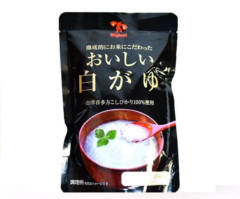 「会津喜多方産こしひかり」をじっくり炊きあげた、おいしいお粥